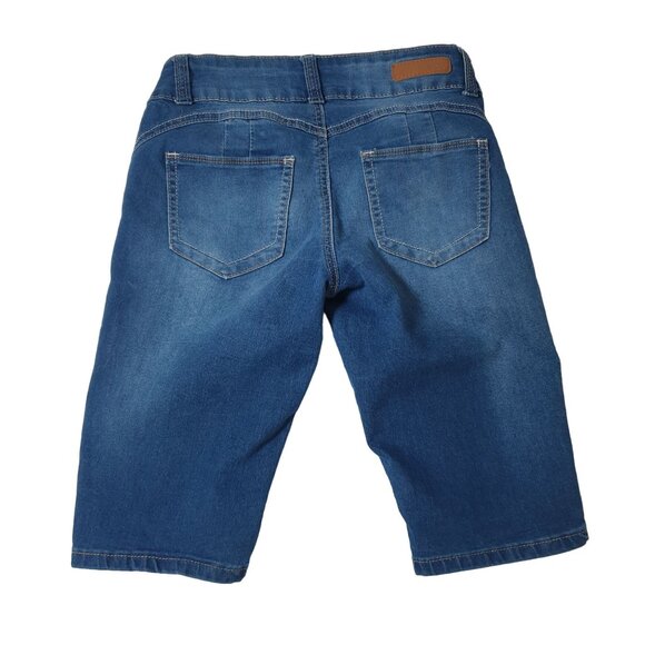 Gogo Star Bermuda Jeans Size 1 Dark Denim Casual 28" Waist - Picture 7 of 7